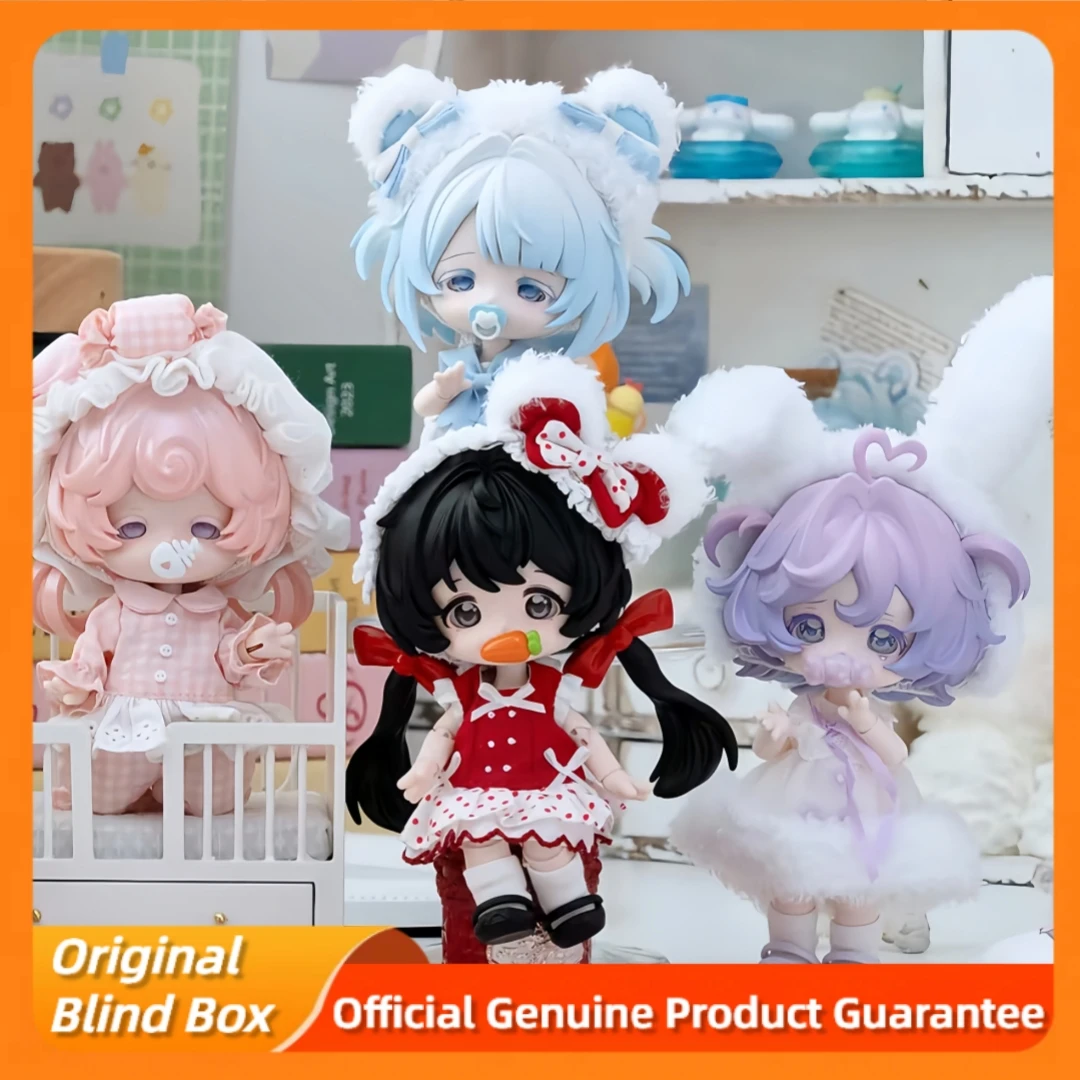 

Подлинная серия Bonnie Milk Cake Dream Puff Bjd слепая коробка Kawai шарнирная подвижная кукла модель из ПВХ игрушки 12-точечная Bjd Mystery Box подарок