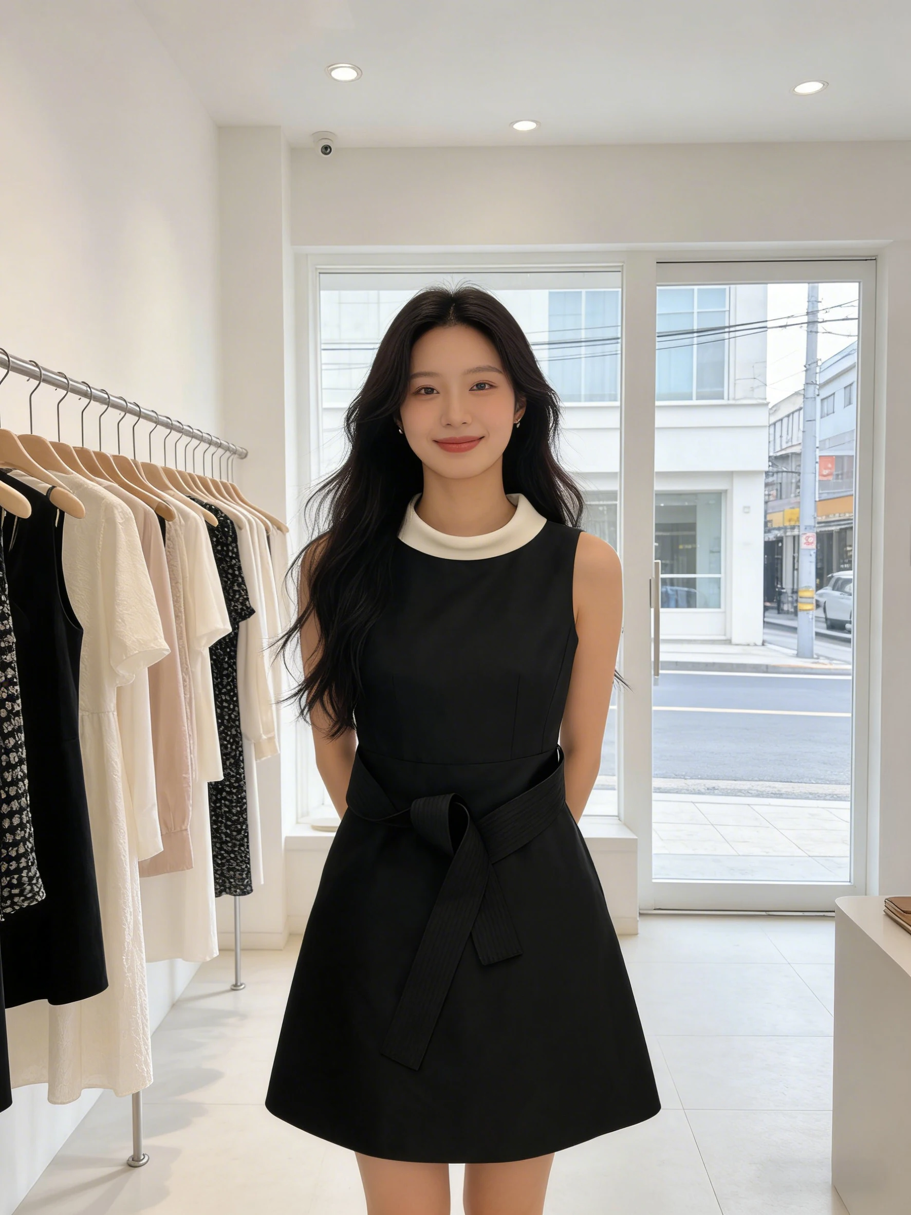 

Легкая летняя юбка А-силуэта с высокой талией и цветными вставками для женщин