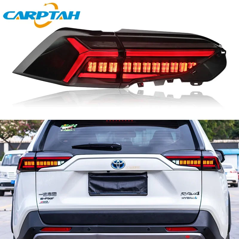 

Car LED Taillight Tail Light For Toyota RAV4 XA50 2019-2023 Rear Running Lamp + Brake Lamp + Reverse + Dynamic Turn Signal