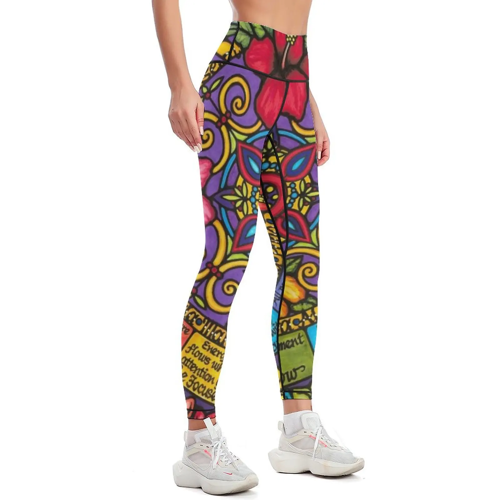 HAWAIIAN MANDALA Leggings Leginsy push up Women's fitness Tight fitting woman high waist Womens Leggings