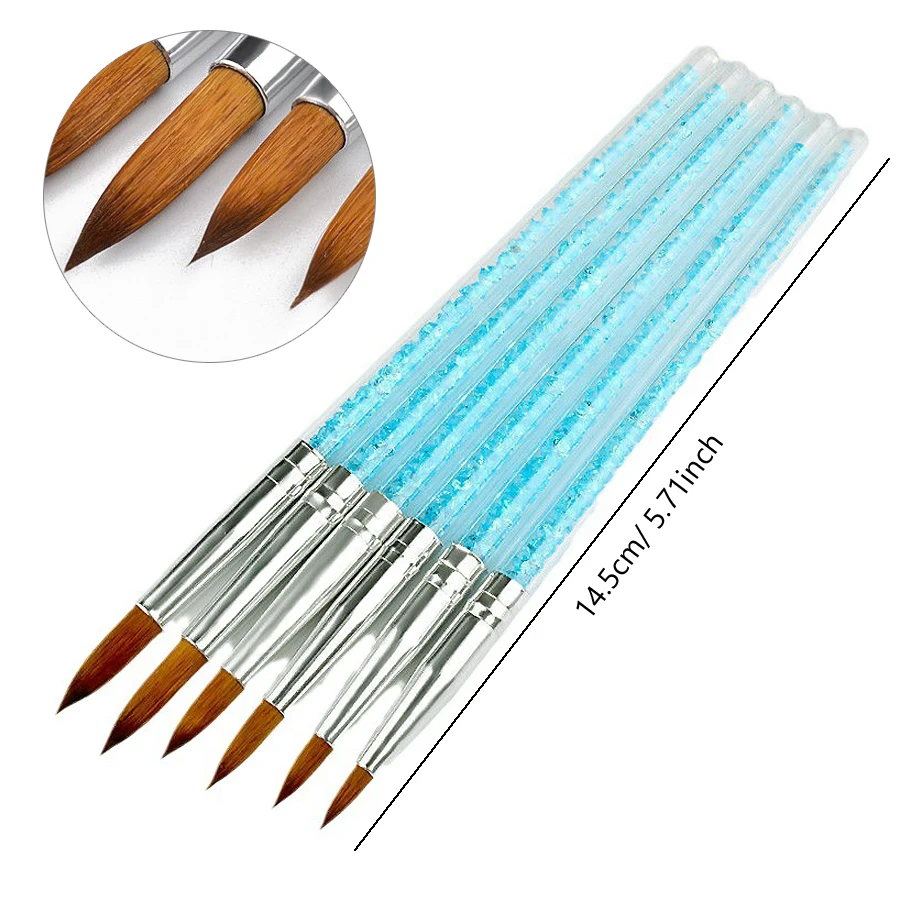 Nail Art Pinsel Set Detaillierung Carving Dotting Dual-Head Pinsel für Acryl UV Gel Polnisch Maniküre Werkzeuge – Detail 6