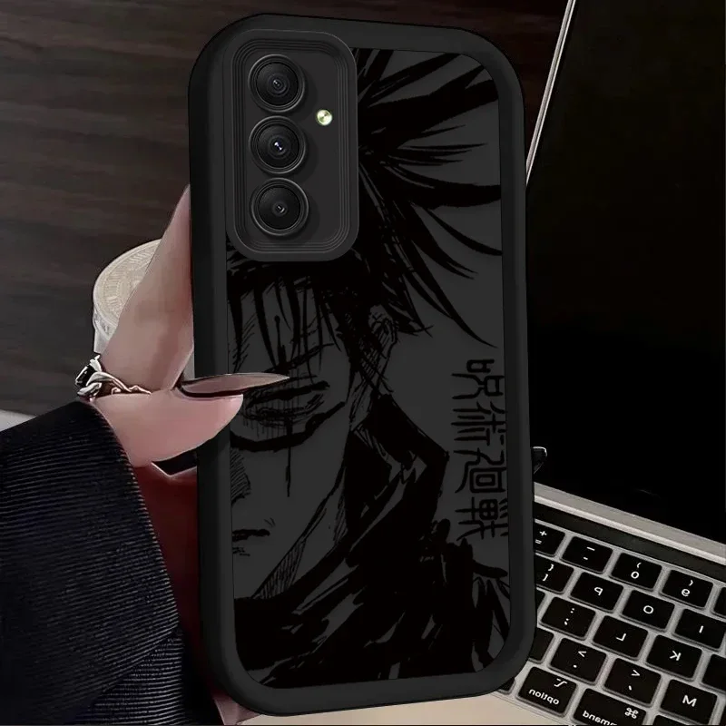 Anime Jujutsu Kaisen Phone Case for Samsung Galaxy S24 S23 S22 S21 Ultra Plus FE A54 A34 A14 A73 A53 A33 5G Soft Silicone Cover - náhled 5