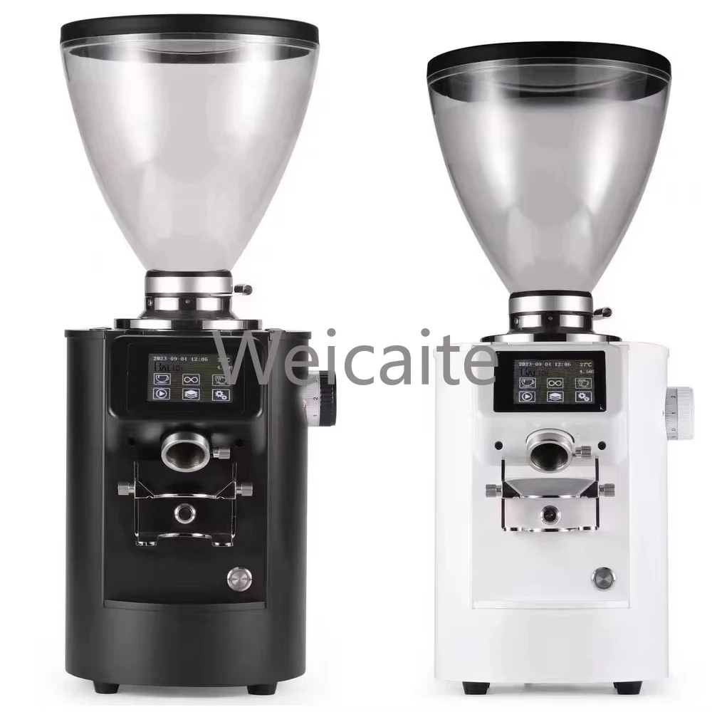 

Digital Control Professional 83mm Titanium Flat Burr Commercial Electric Coffee Grinder Packaging
