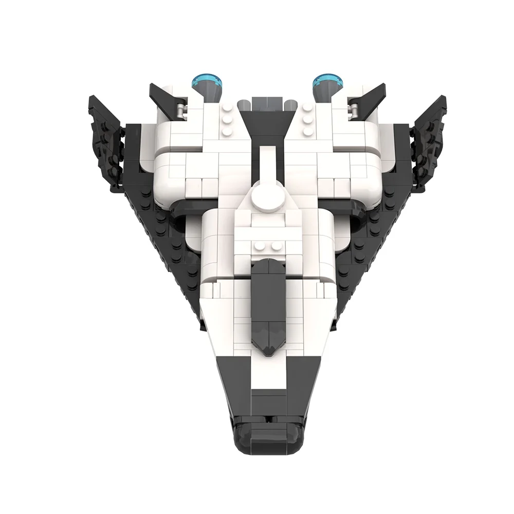 Moc cf2 shuttless vôo de nova blocos de construção modelo espaço lutadores aeronaves tijolos diy brinquedo montado para crianças presente