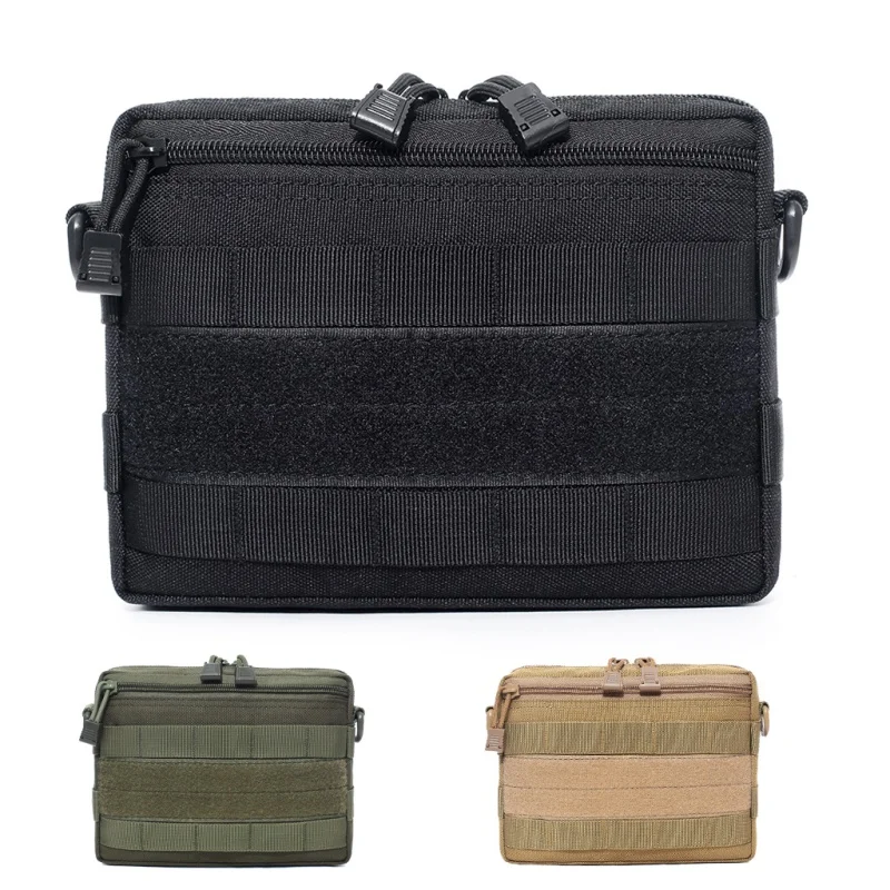 

Тактический EDC-органайзер MOLLE, компактная сумка для документов, держатель для охотничьих инструментов, поясная сумка, водонепроницаемое полевое снаряжение