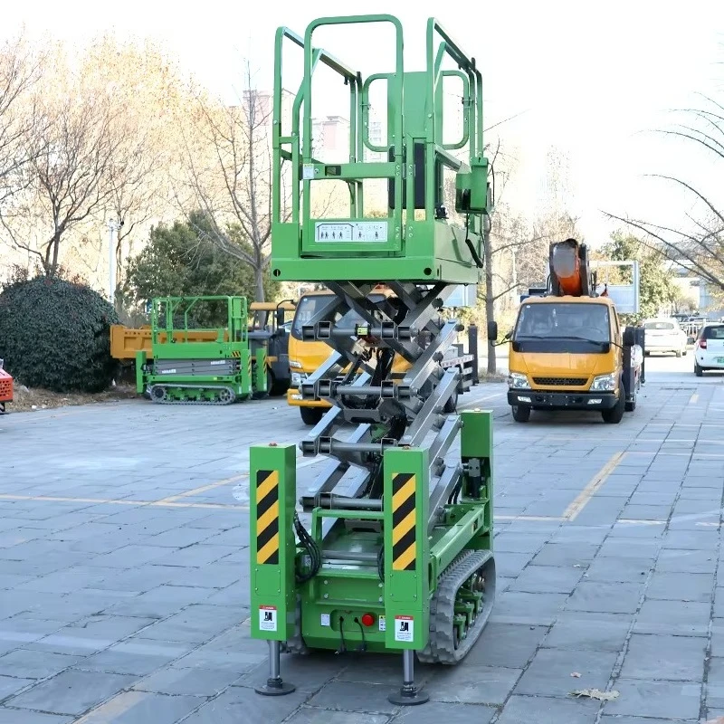Wholesale Customized 4m 6m 8m 10m Automotive Crawler Tracked Electric Hydraulic Scissor Lift Platform Cast Steel