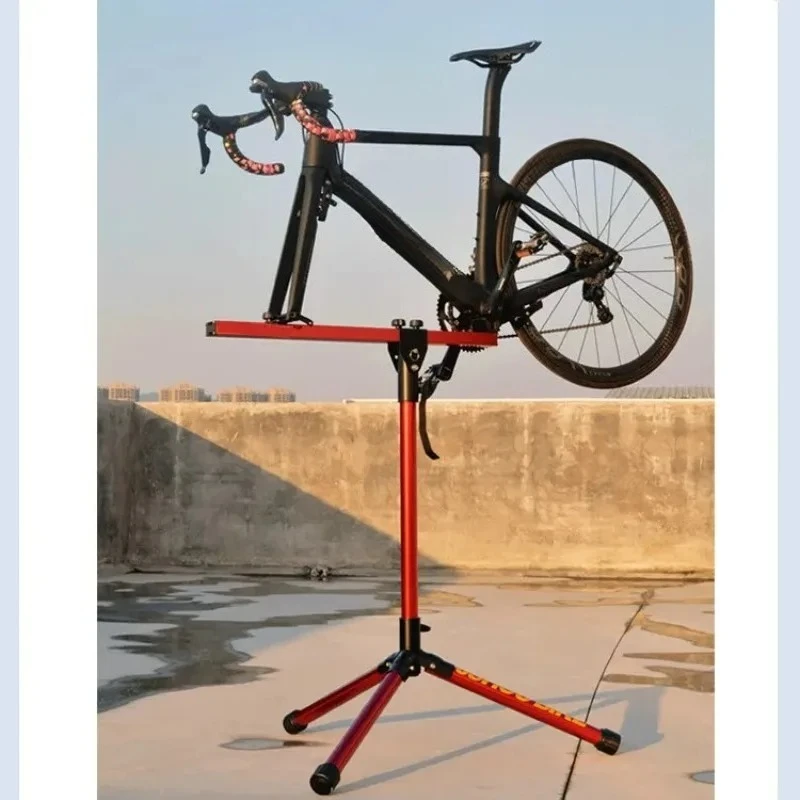 Bicycle Maintenance Rack Car Wash Table Foldable Height Adjustable Tripod Bicycle Workbench
