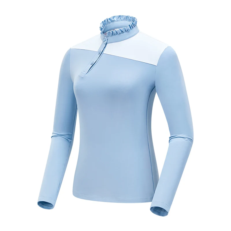 TTYGJ 2023 golf wear Woman clothing Slim Fit Shaping Top Outdoor UV Resistant Elastic Quick Drying Long Sleeve Sports T-shirt