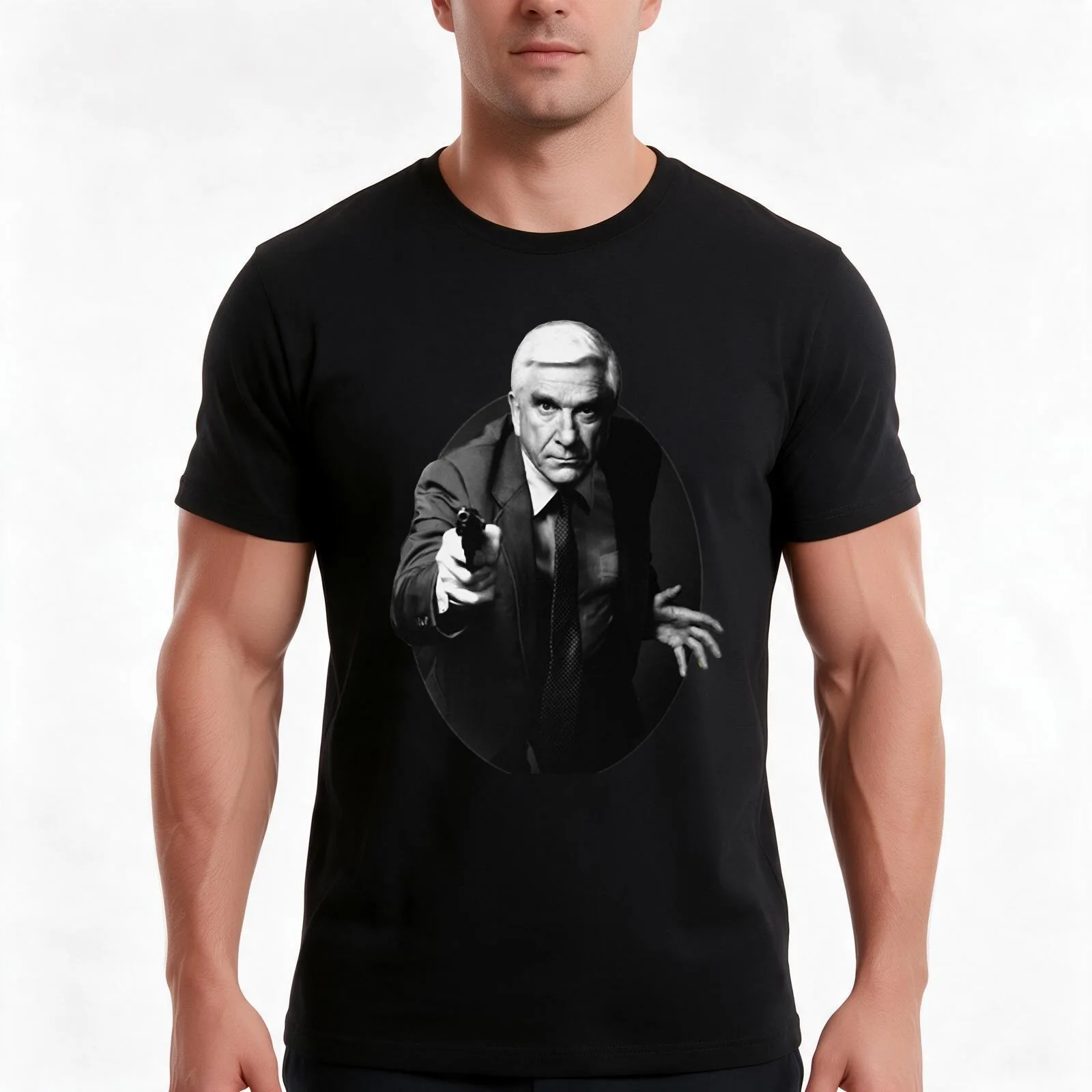Nice Keepsake Leslie Nielsen Awesome For Music Fan T-Shirt Summer Casual Cotton Tee Oversized Streetwear Tops 100% Cotton