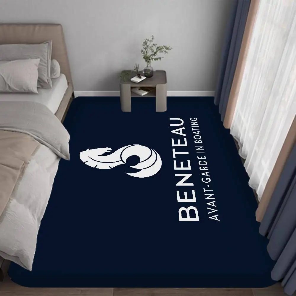 B-BENETEAU Logo Bathroom Mat Anti-slip Absorb Water Long Strip Cushion Bedroon Mat Welcome Doormat