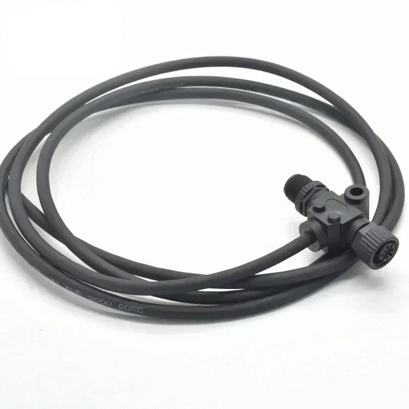 T-type Power Connector, M12 5P Male and Female Waterproof Connector, Nmea2000 Aviation Plug Adapter for Ships and Yachts, 0.5m