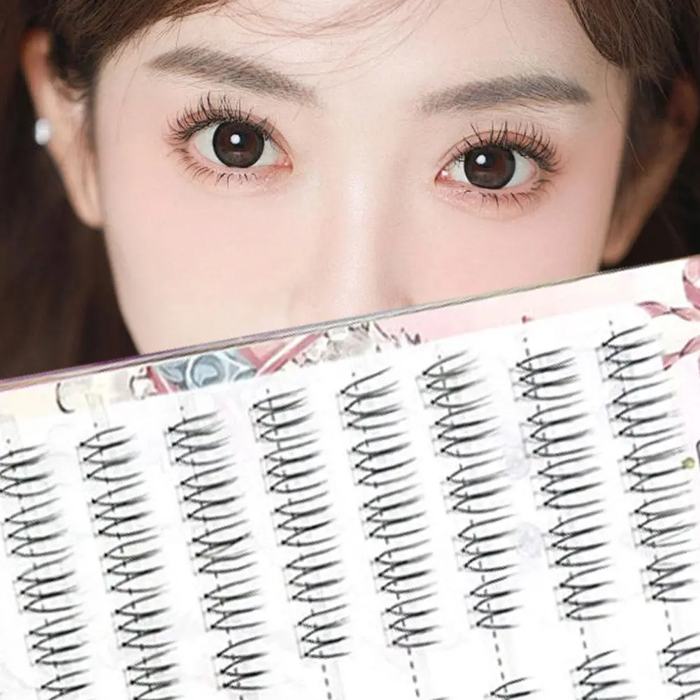Nieuwe U-vormige Individuele Valse Wimpers Lash Extension Wimpers Comic Make-Up Idol Lash Natuurlijke Oog Cosplay Clusters Noglue I8M2