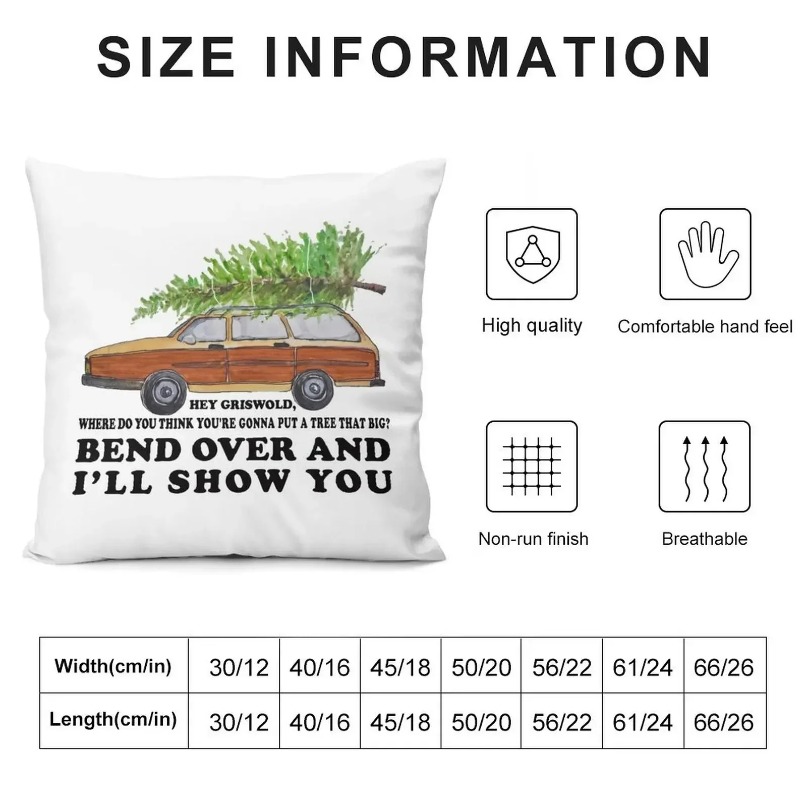 Bend over and I'll show you Throw Pillow Sofa Cushions Cover christmas ornaments 2025 pillow