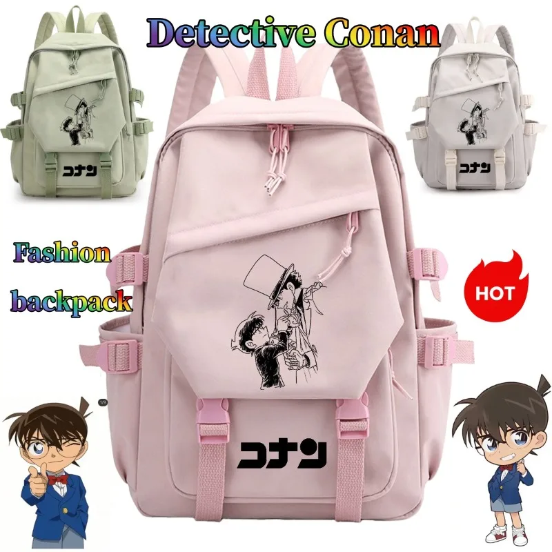 

Detective Conan cute and stylish cartoon backpack, personalized large-capacity student shoulder bag, birthday gift for a friend