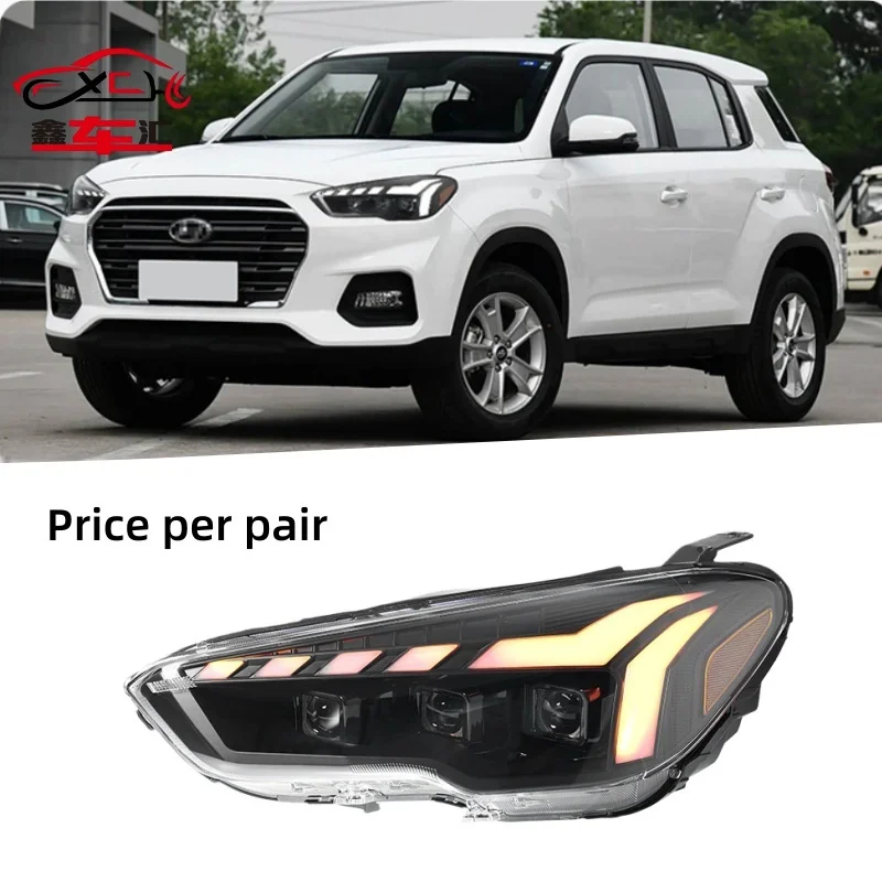 

XCH For 2018-2020 Hyundai IX35 headlight assemblies Upgraded LED lens headlights, turn signals, daytime running lights