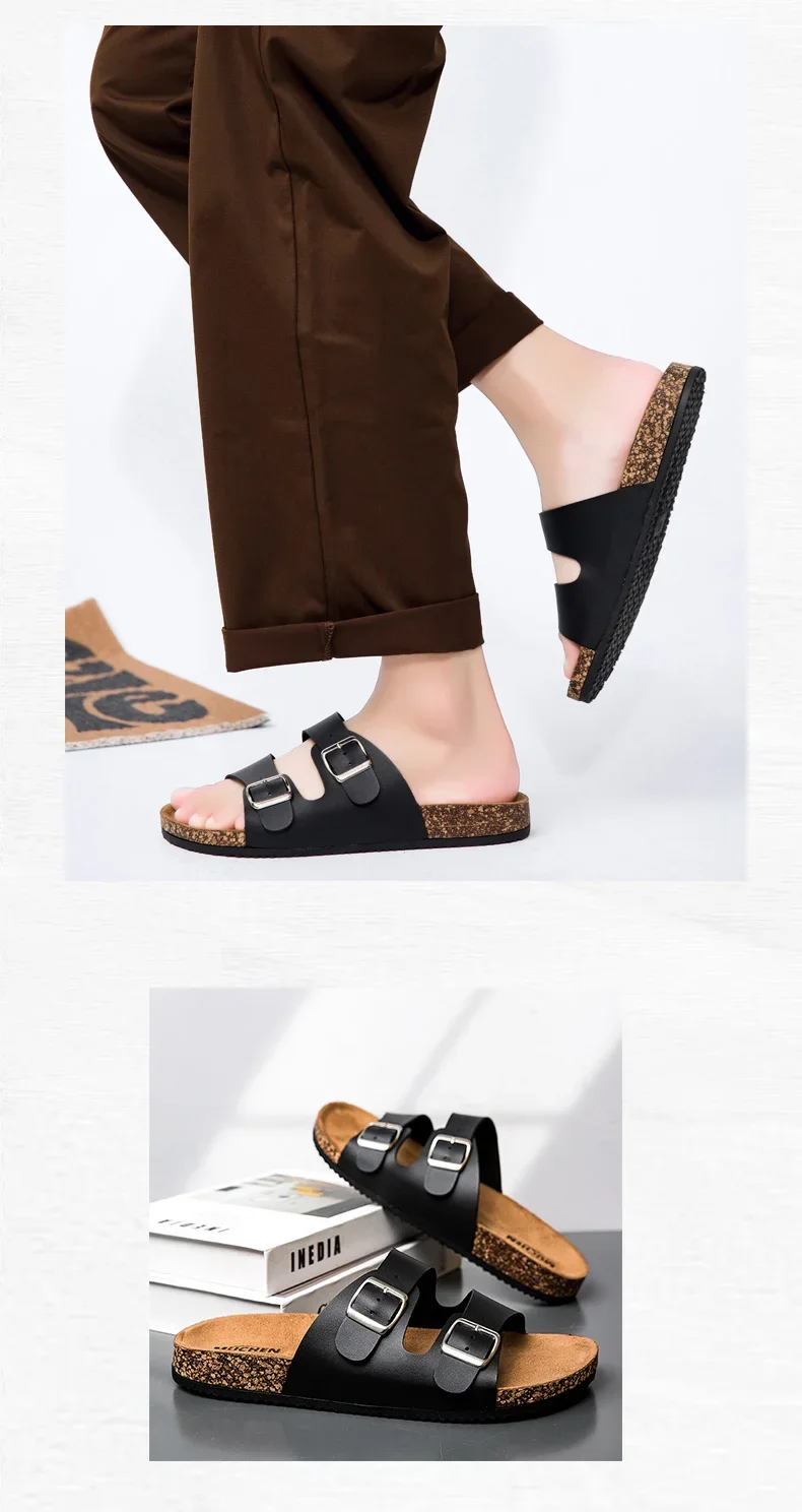 Neue klassische Kork-Flip-Flops für Herren und Damen – grenzüberschreitender Außenhandel, Partner-Outdoor-Slipper – Detail 8
