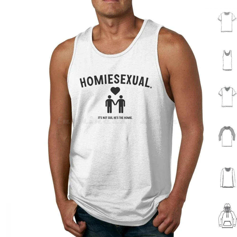 Homiesexual Tank Tops Print Cotton Jidion Dogger Jidion Professional Rawdogger Homiesexual Its Not Sus Hes The Homie