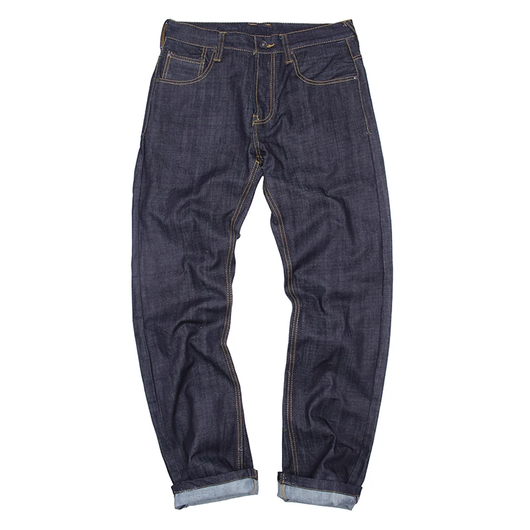 

Retro Waed American Classic Denim Jeans Loose Straight Leg Trousers Vintage Casual High Waist Button Fly Jeans for Youth