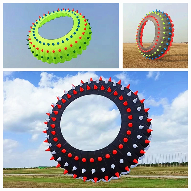 

Free Shipping 500cm kite ring show kites pendant Flying kite air parachute wind sock kites soft kites pilot kite lifter papalote