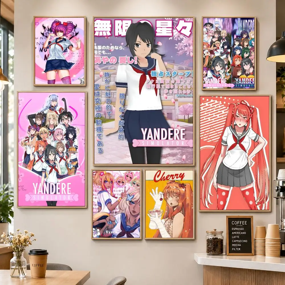 Game Yandere Simulator Ayano Senpai Poster HD Wall Decor Apartment Dorm Office Cafe Bedroom Home Gift