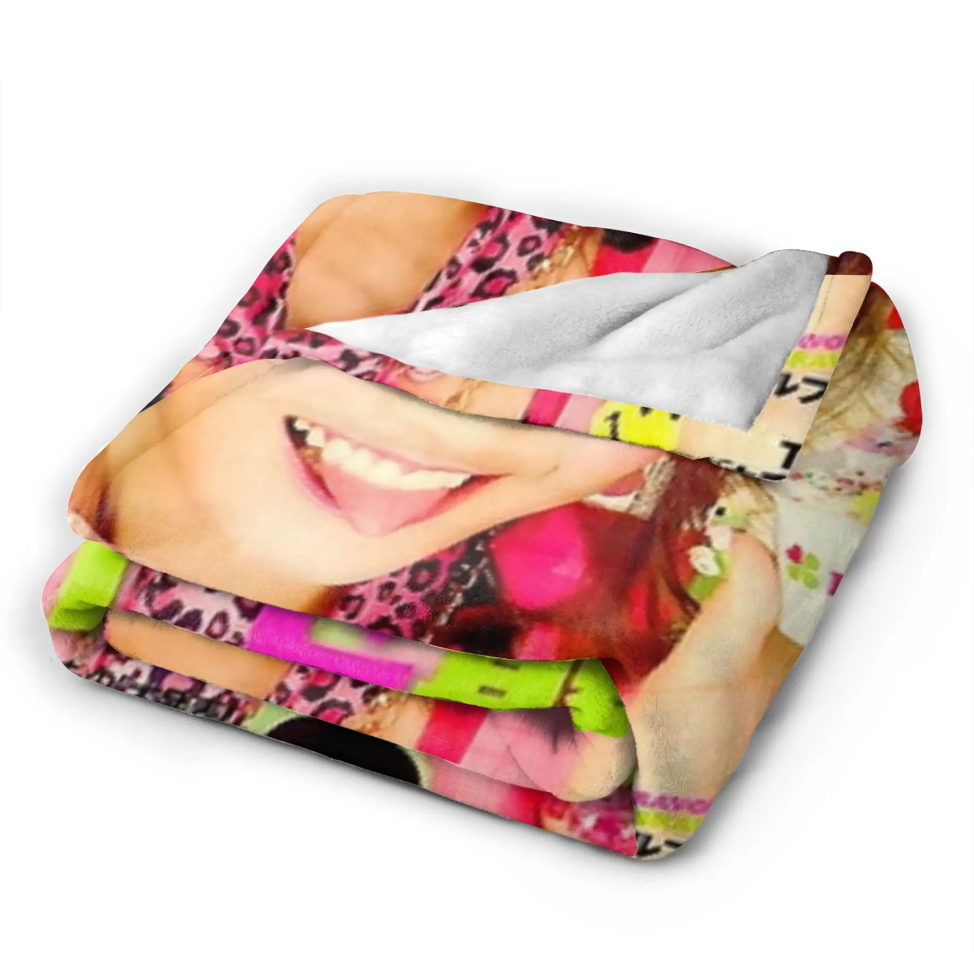Gyaru Magazine Illustration Blanket Adults Child  Flannel Throw Blanket For Outdoor Soft Cozy Custom Quality Bedspread Gift
