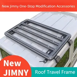 Off Road 4x4 Car Modification Accessories Half Top Roof Rack Box Luggage Rack Roof Travel Frame For 2019+ SUZUKI Jimny JB64 JB74