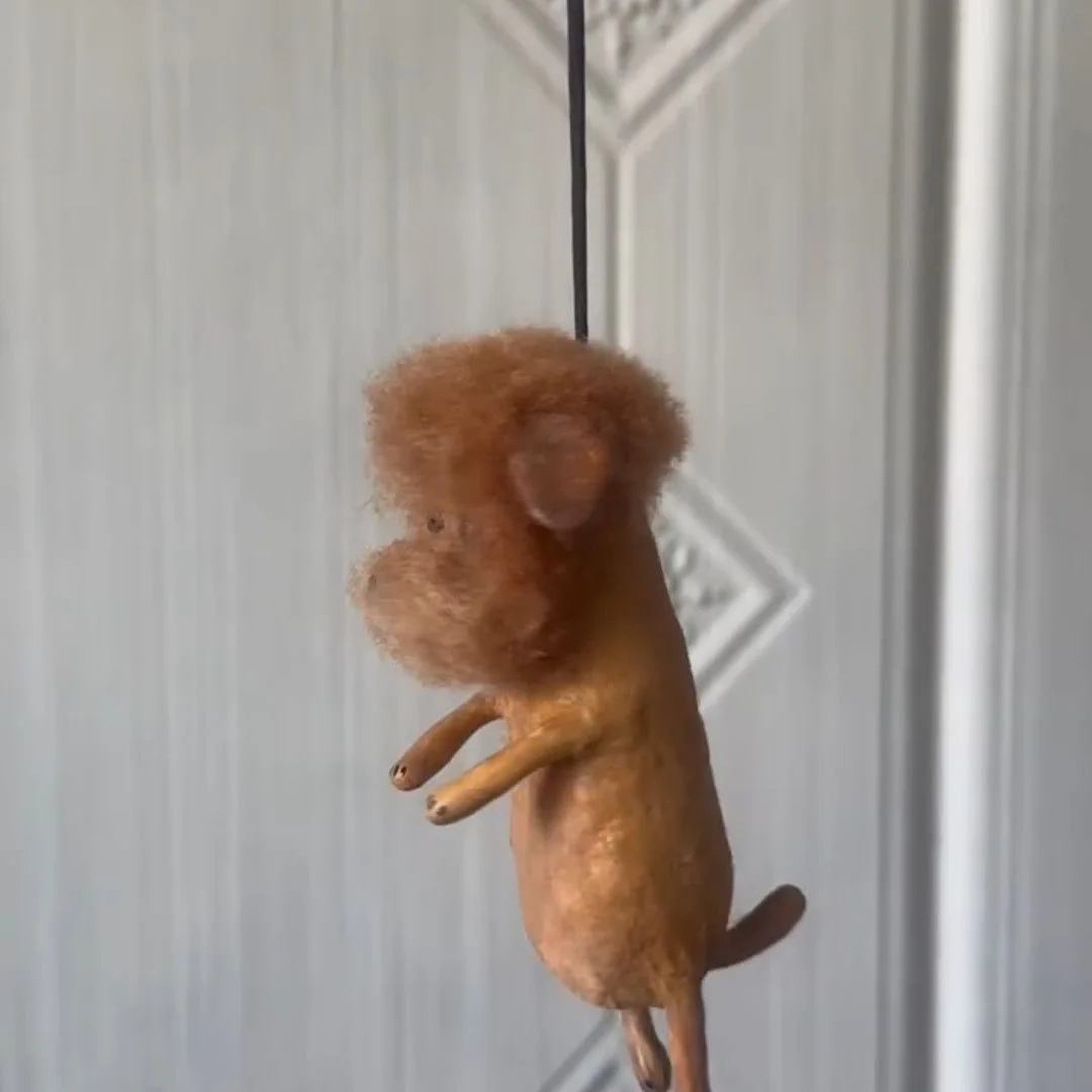 تيدي دمية أفخم قلادة لطيف صراخ جرو حقيبة سحر الإبداعية المفاتيح الكلب قلادة #5