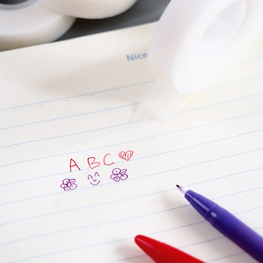 1.2cm X 25m Invisible Magic Duct Tape Estealth Transmission And Rolled Up For Photo Repair Student Correction Writing