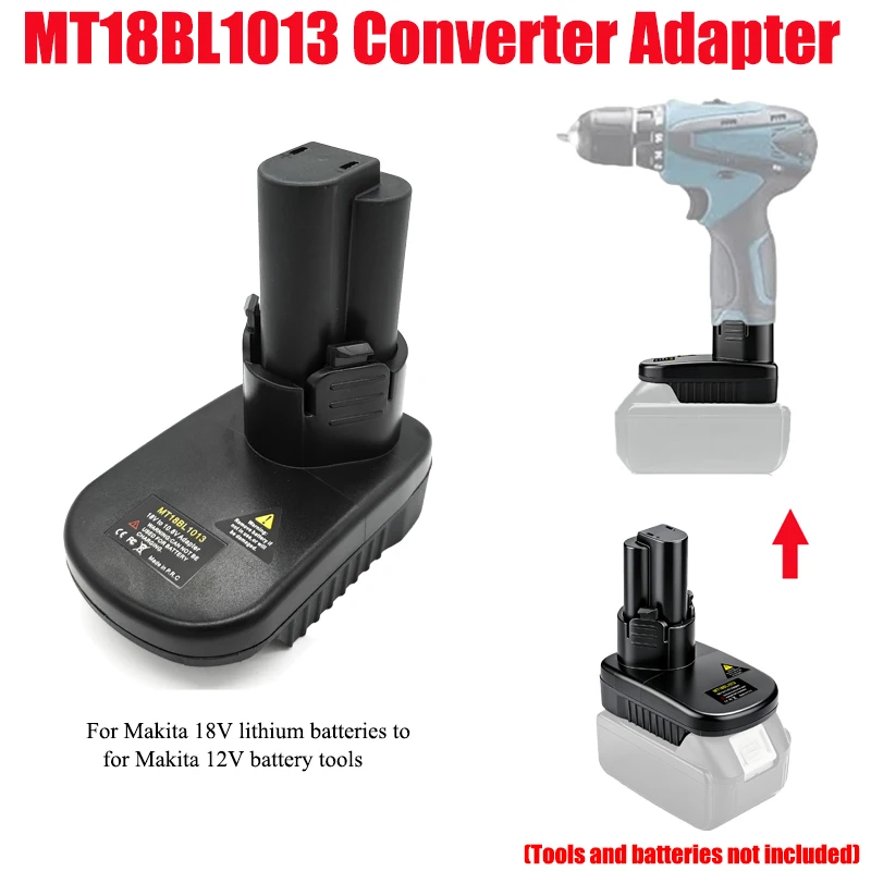 For Makita 12V Tools MT18BL1013 Battery Adapter for Makita 18V Lithium Batteries To for Makita 12V Lithium Battery Power Tools