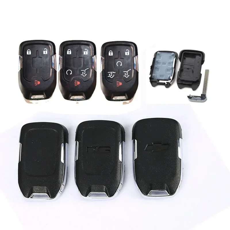 Smart Keyless Fob Shell per Chevrolet Tahoe Silverado Suburban Tahoe GMC Sierra Acadia Terrain YUKON Remote Key Case