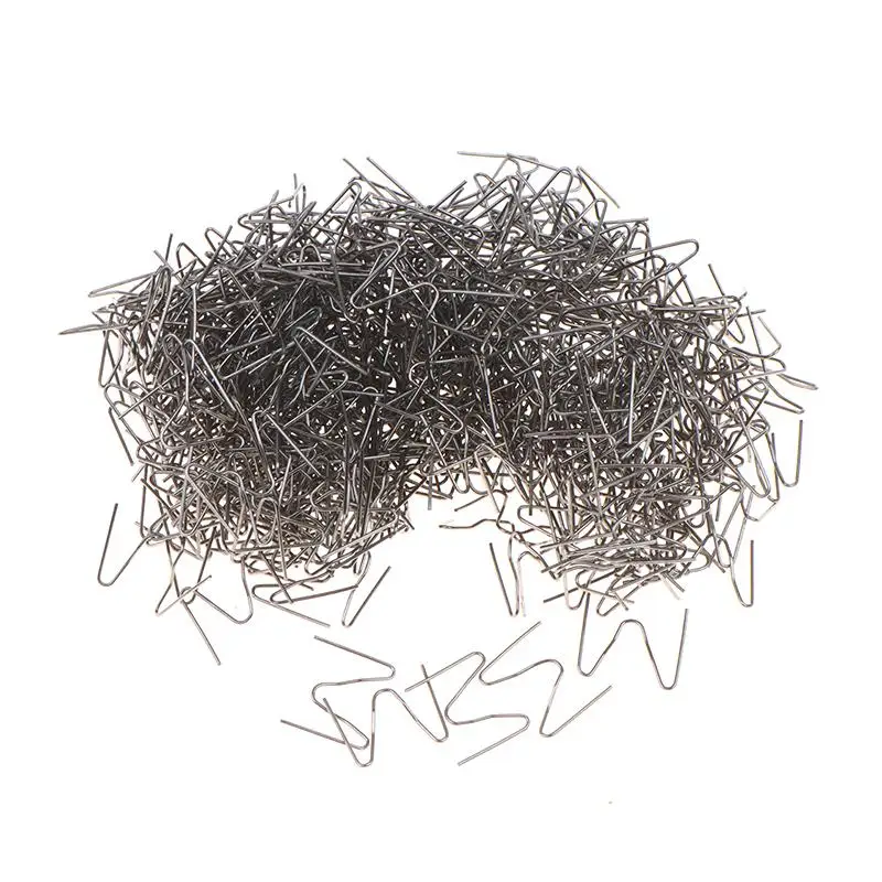 500Pcs Plastic Repair Machine Welding Hot Stapler Pre Cut Waves Staple 0.6mm 0.8mm Big Waves Sheet Metal Repair Tools