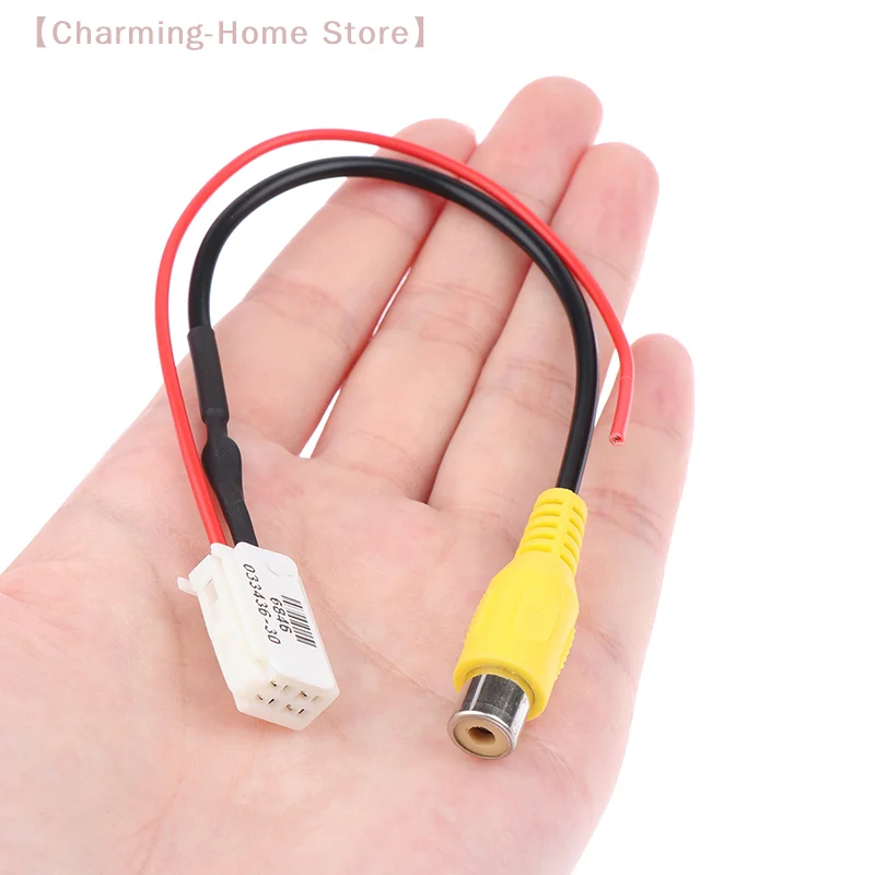 【M】Innovative And Practical 4 Pin For  Car Male Connector Radio Cable Adapter Back Up Reverse Camera Input Plug