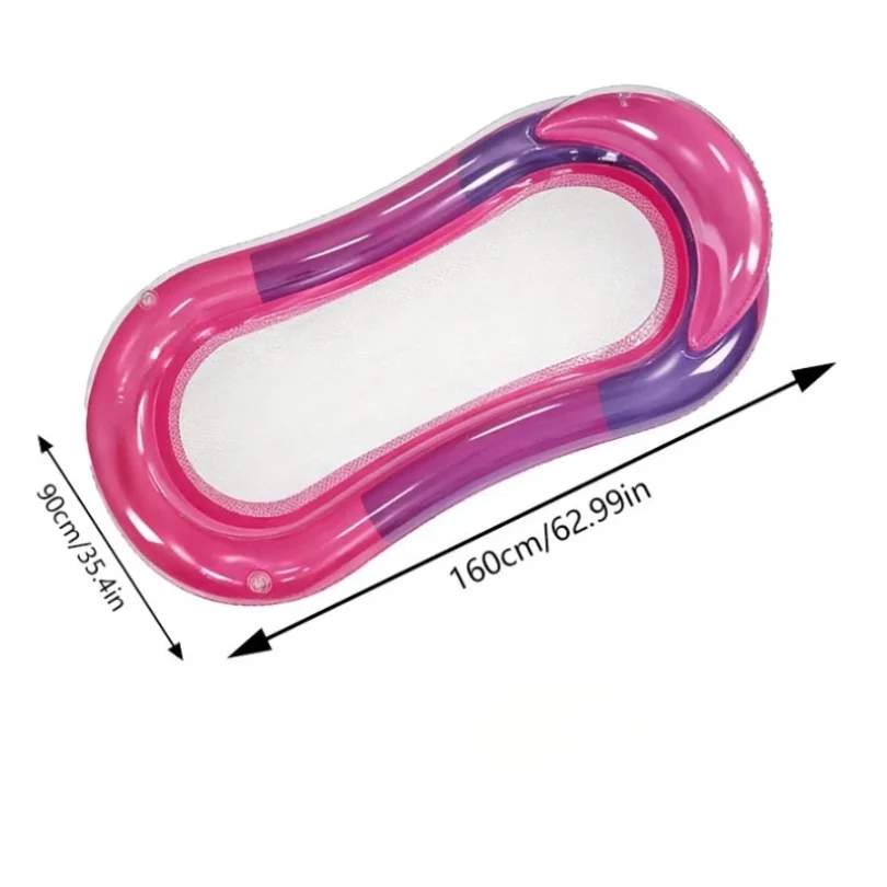 1PCS Loading Inflatable Mattress Water Float Hammock Foldable Roll Up Swimming Pool Accessories Pool Floating Bed Chair