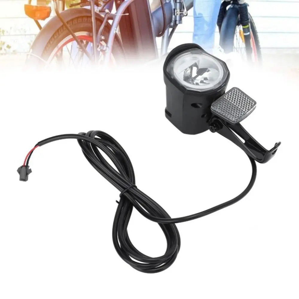 

Прочный передний фонарь для электрического велосипеда от 12 до 72 В, 2-контактный ABS, фара для электровелосипеда, вилка SM, светодиодный передний фонарь для электрического велосипеда