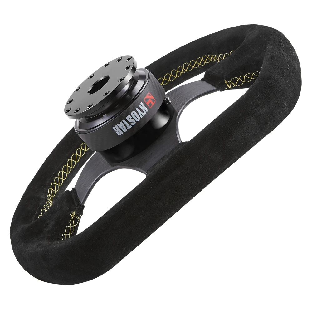 ユニバーサルレーシングカーステアリングホイールクイックリリースハブアダプターボスキットリアルカーボンファイバーステアリングホイールクイックリリースキット