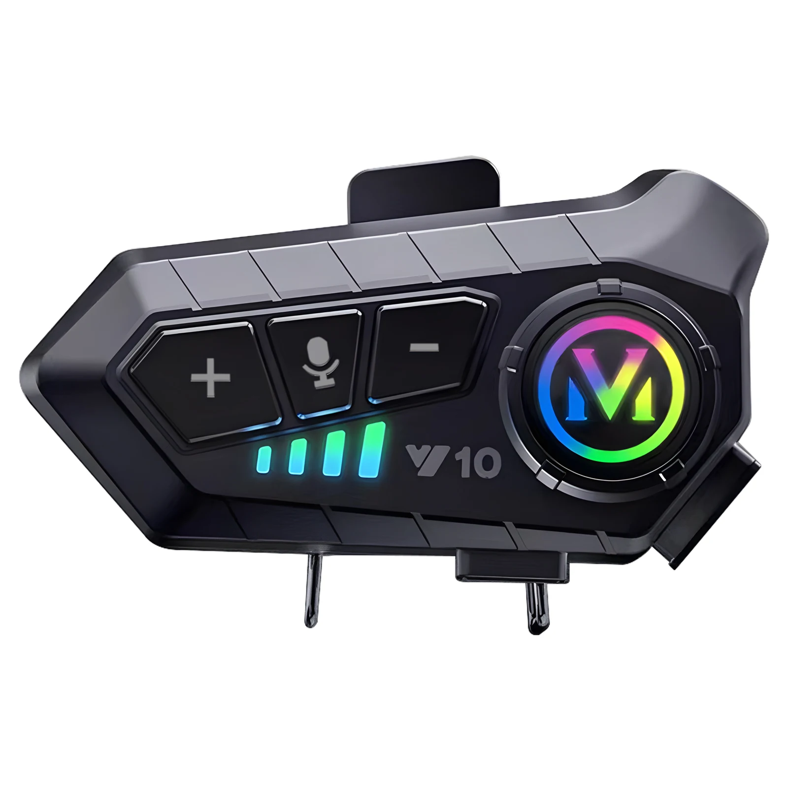 

Беспроводная колонка для мотоциклетного шлема, шумоподавление при звонках, управление музыкой, активация Siri, совместима со всеми шлемами.