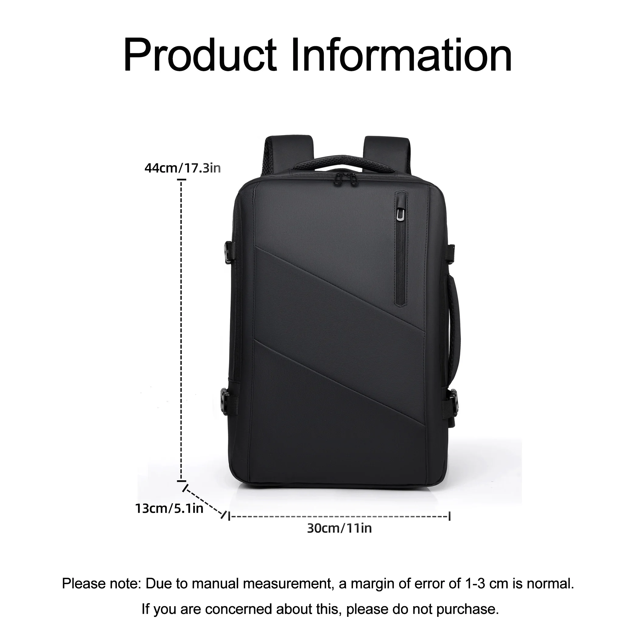 미니멀리스트 대용량 남성 비즈니스 백팩 확장형 디자인 내구성 있는 남성 여행 백팩 남성 출퇴근용 노트북 백팩