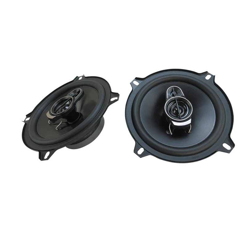 2개 5인치(2X 320W) 640W 3방향 자동차 HiFi 동축 스피커(먼지 커버 및 오디오 케이블 포함), 도어 스테레오 풀 레인지 스피커