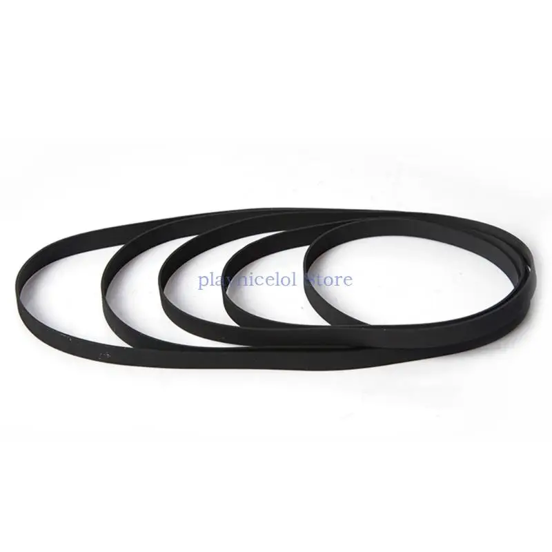 5PCS 5mm Turntable Belt Replacement Fold Length 20-460MM for RetroVinyl Record Player for Belt-driveners Turntables