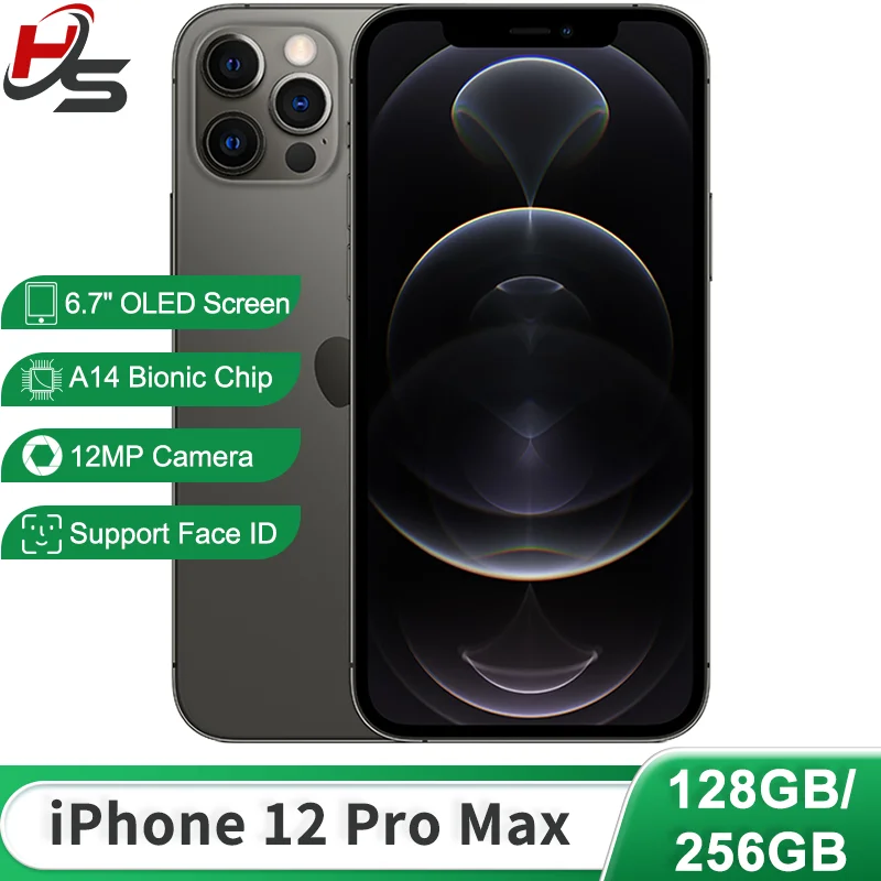 Apple iPhone 12 Pro Max 128GB/256GB ROM With Face ID 6.7