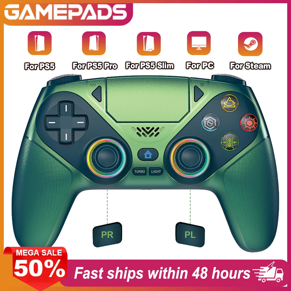 Gaming Console Ps5 - RGB Lights Gamepad For Playstation 5