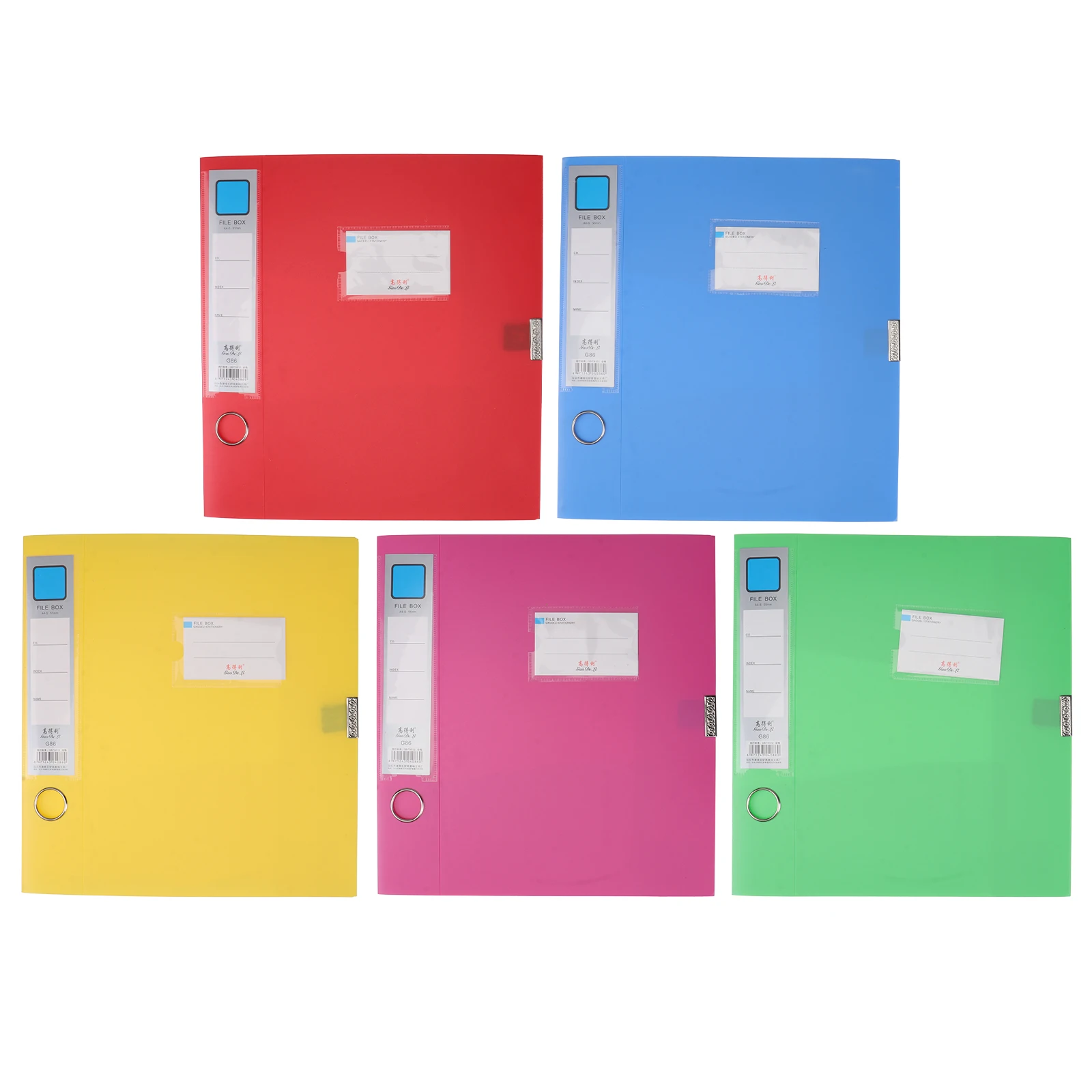

5 Pcs Colorful File Box Filing Boxes for Home Magazine Holder Office Folder Binder Folders Document Stationary Container