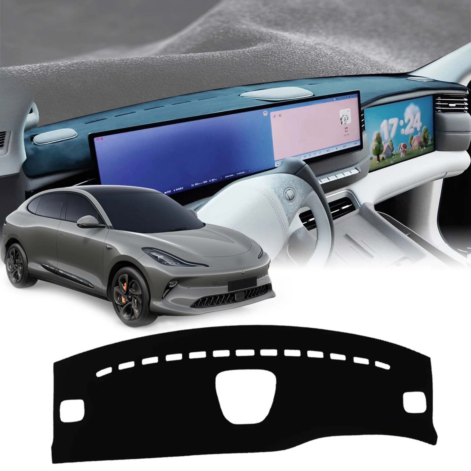 يصلح ل IM LS6 MG IM6 2023 2024 2025 2026 سيارة داشمات داشمات ظلة غطاء لوحة القيادة وسادة واقية السجاد الملحقات