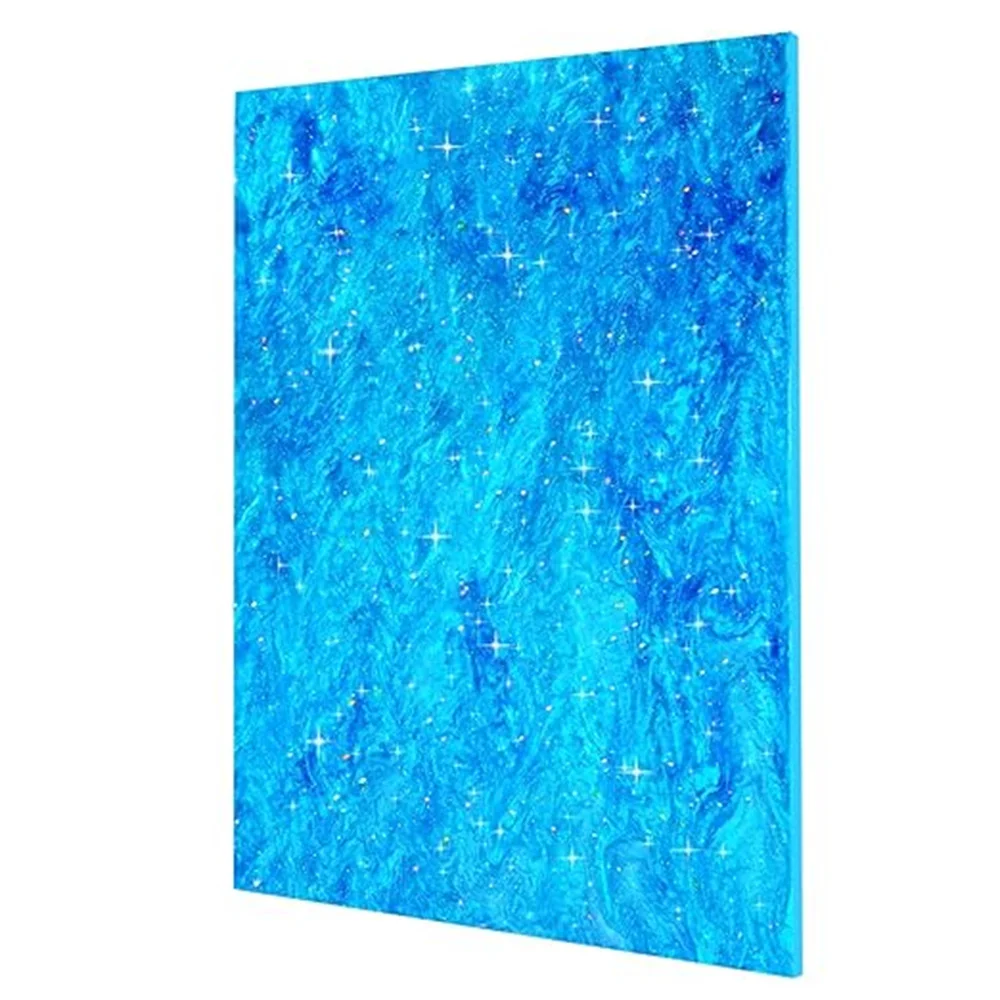 

Acrylic Plastic Sheet with Glittering Star Dots on Blue Background 12x8 inches 3MM Thick Acrylic Plastic Sheet , For Crafts, DIY