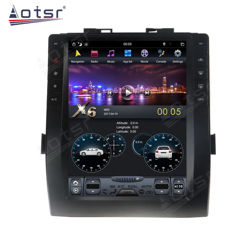 

12,1-дюймовый Android 13, автомобильная стереосистема с сенсорным экраном для Toyota Alphard 2015-2019, мультимедийный плеер, GPS-навигация, радио Carplay