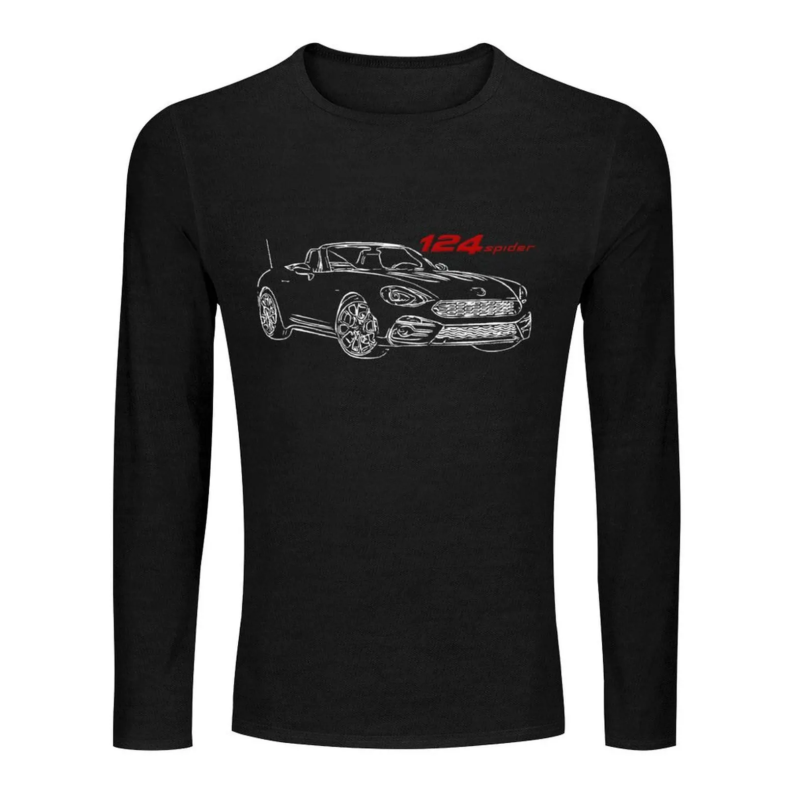 Fiat 124 Spider Long T-Shirt tops t-shirts man t shirts for men pack