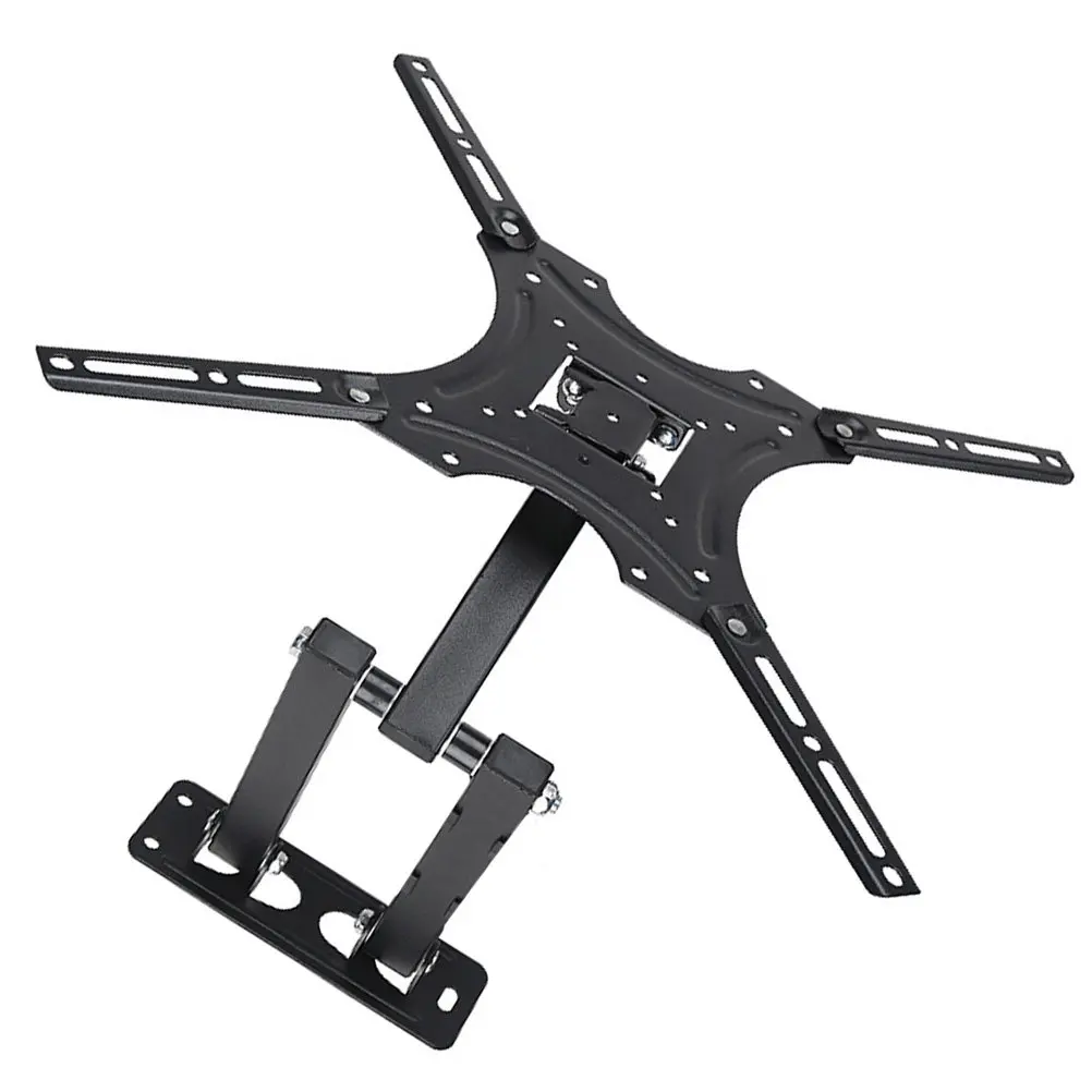 Rotatable Extendable TV Wall Mount Bracket Adjustable 14 42 Inch Screen Holder with 15 Degree Tilt for Living Room Bedroom Hotel