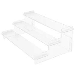 Transparent Ladder Display Rack Shelves Shelf Perfume Stand Stair-type Acrylic Necklace Holder Organizer Clear Jewelry Figurine