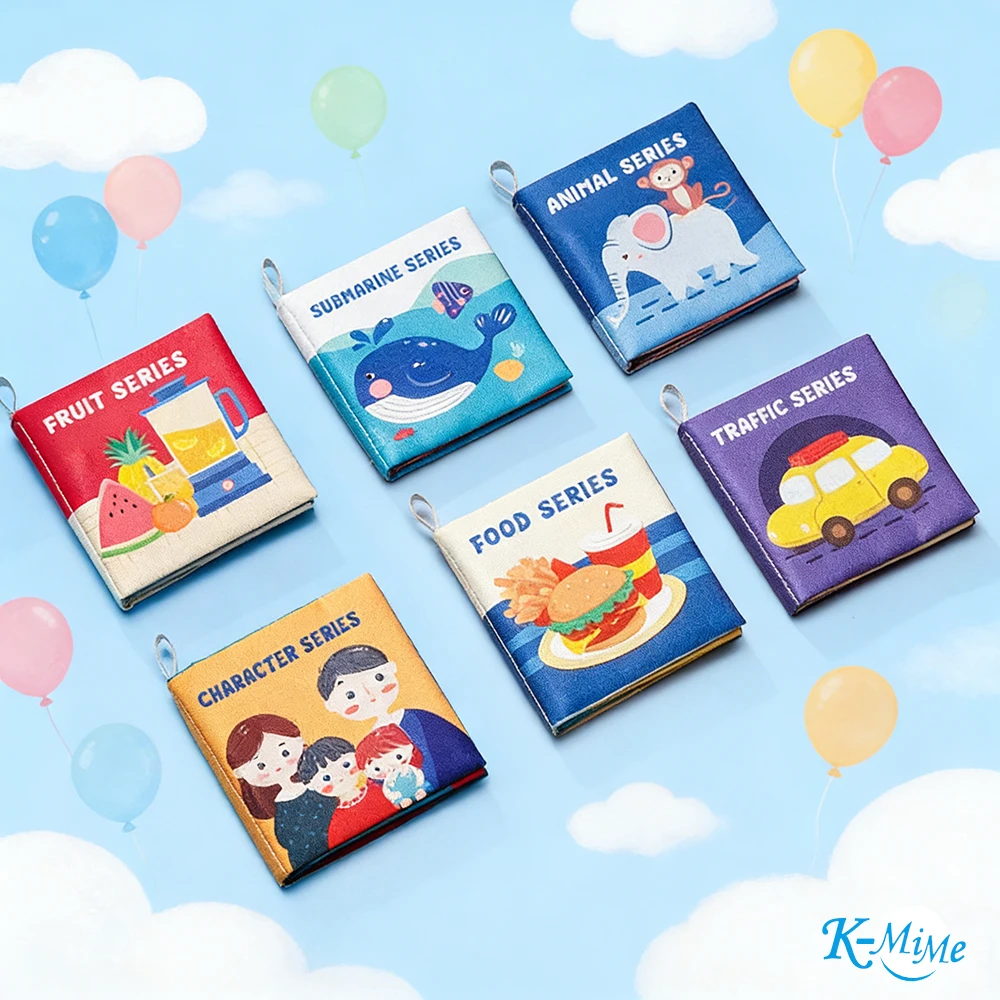 Educational Books Children Fabric English Learning Developmental Book Initial