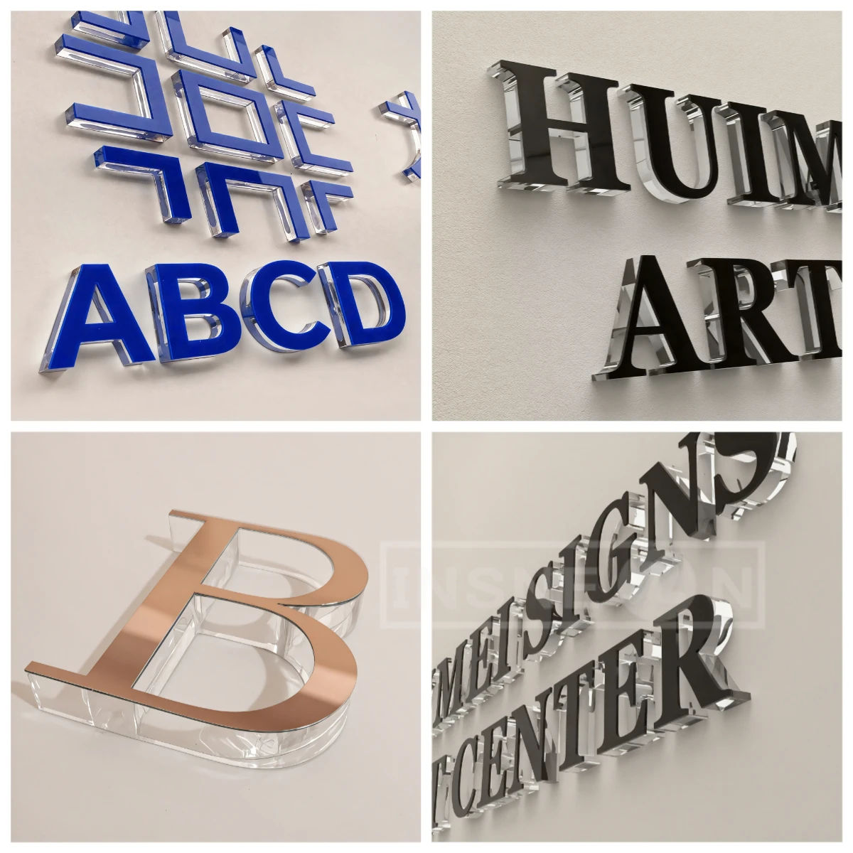 مخصص الاكريليك علامات لافتة Led علامة مخصصة شعار مضيئة علامات جدار لافتات الأعمال ثلاثية الأبعاد رسائل التصميم الشخصي النيون الاكريليك